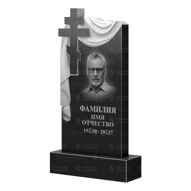 Памятники из гранита с крестом в Ижевске | Гранитный памятник ФГ-085