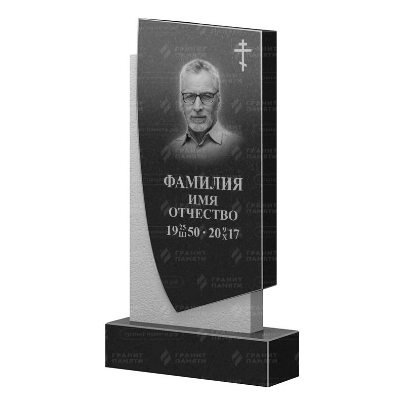 Памятники из гранита вертикальные в Ижевске | Гранитный памятник ФГ-075