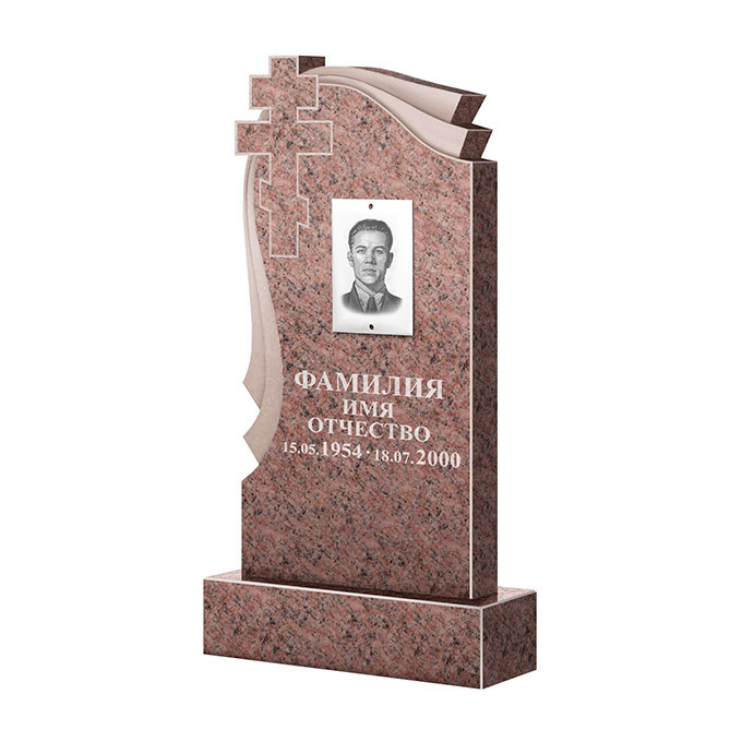 Гранитные памятники в Ижевске | Памятник из гранита Розалия Pink ФГЦ-081