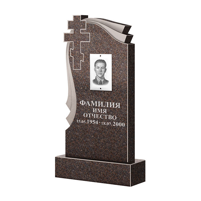 Гранитные памятники в Ижевске | Памятник из гранита Карел Brown ФГЦ-081