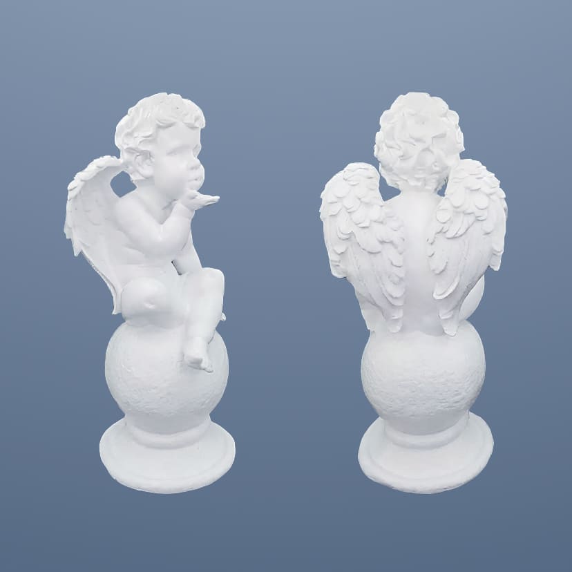 Скульптуры из искусственного мрамора в Ижевске | Скульптура ангел на шаре №2