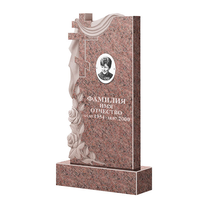 Гранитные памятники в Ижевске | Памятник из гранита Розалия Pink ФГЦ-189