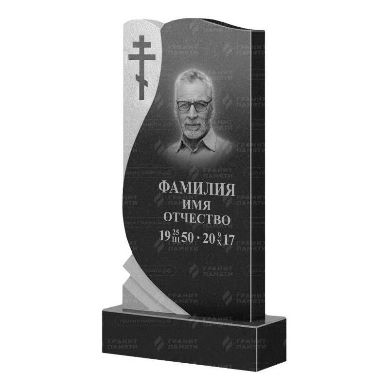 Памятники из гранита вертикальные в Ижевске | Гранитный памятник ФГ-169