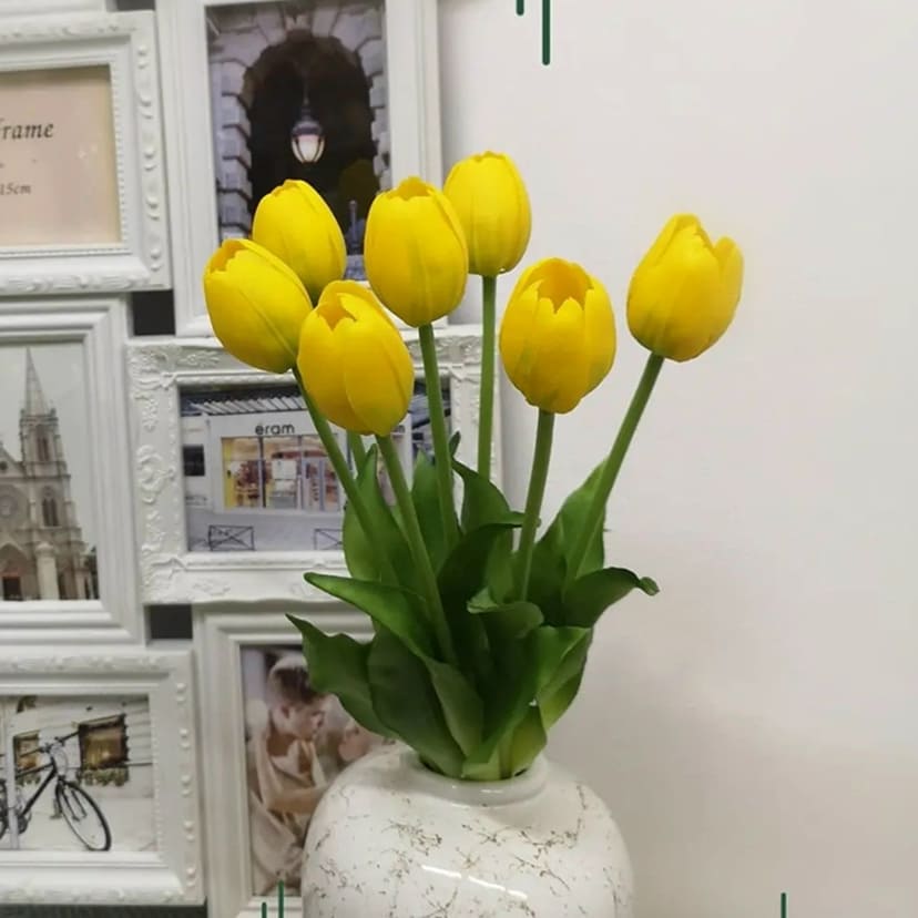Искусственные цветы в Ижевске | Цветы искусственные «Тюльпаны», желтые, букет