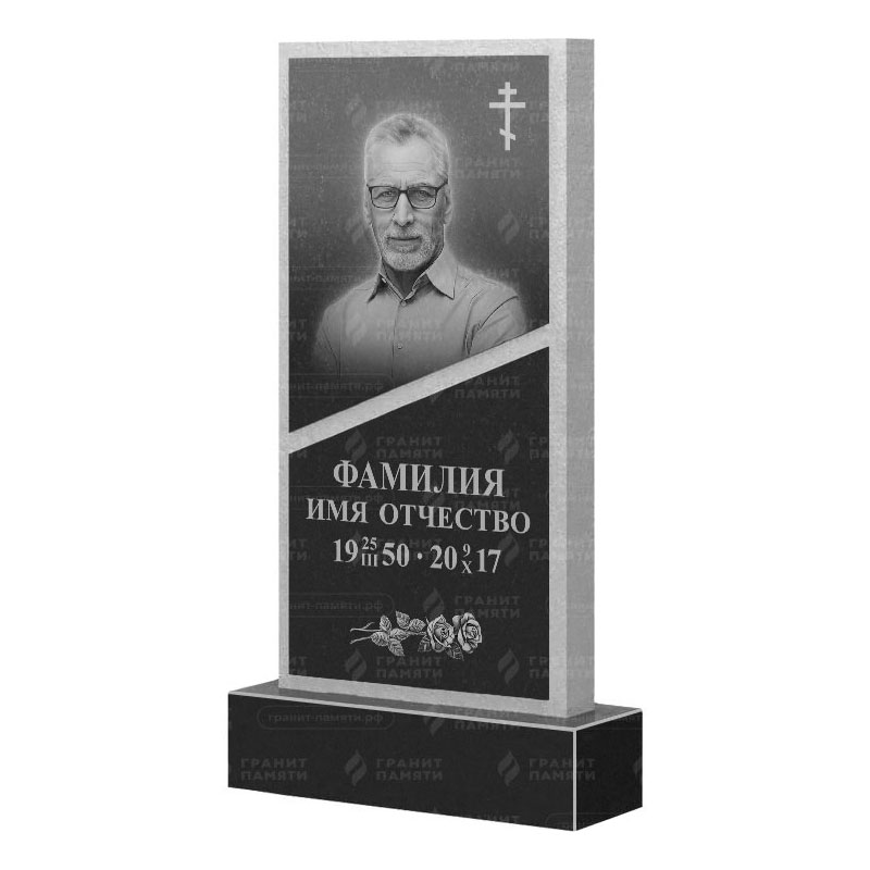 Памятники из гранита вертикальные в Ижевске | Гранитный памятник ФГ-164