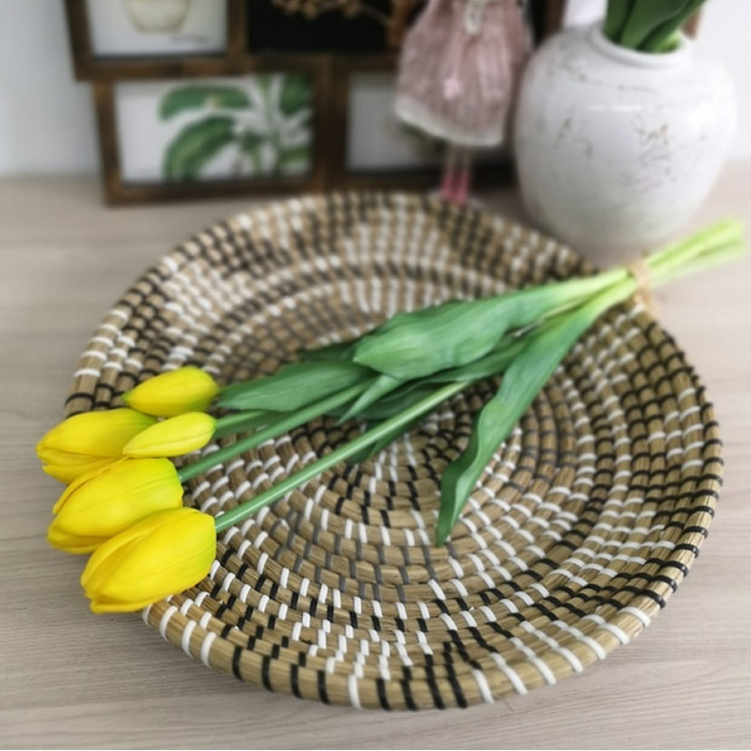 Искусственные цветы в Ижевске | Цветы искусственные «Тюльпаны, бутоны», желтые, букет