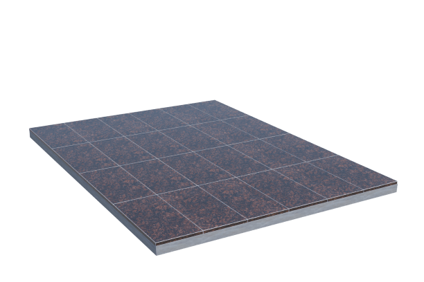 Площадки на могилу в Ижевске | Площадка с облицовкой Дымовским гранитом