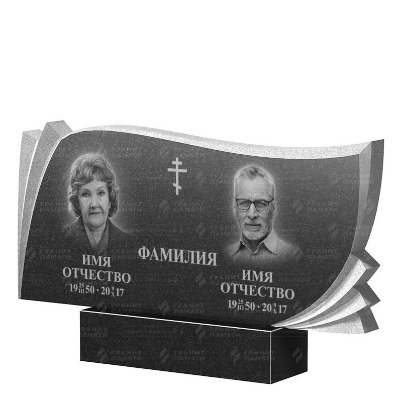Гранитные памятники в Ижевске | Двойной гранитный памятник ФГ-265