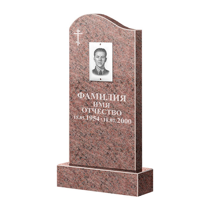 Памятники из цветного гранита в Ижевске | Памятник из гранита Розалия Pink ФГЦ-030