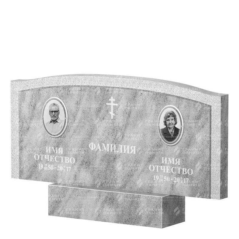 Памятники из мрамора в Ижевске | Двойной мраморный памятник ФМ-131