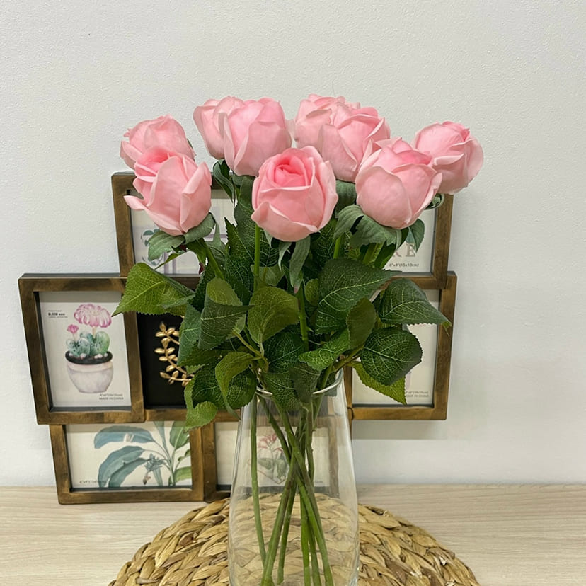 Искусственные цветы в Ижевске | Цветок искусственный «Роза», нежно-розовая, одиночный