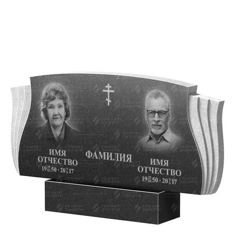 Гранитные памятники в Ижевске | Двойной гранитный памятник ФГ-264
