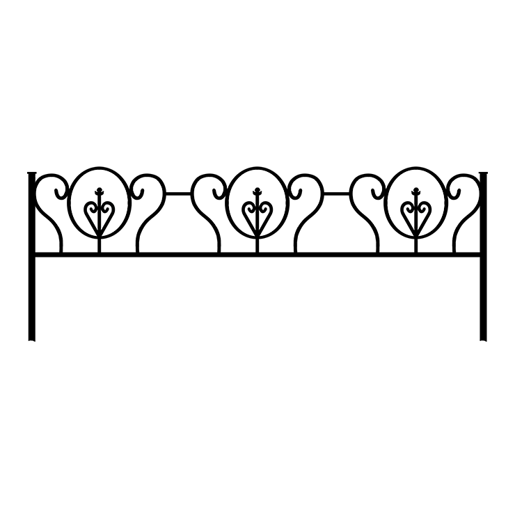 Металлические оградки, столы, скамейки в Ижевске | Оградка №3