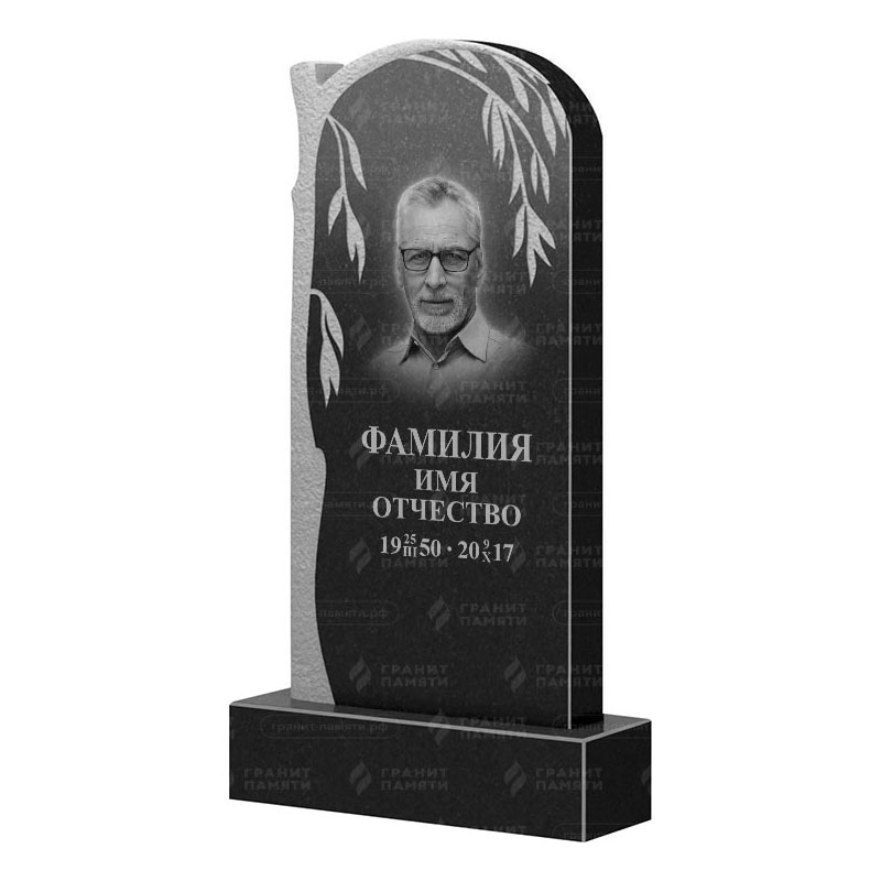 Памятники из гранита с деревом в Ижевске | Гранитный памятник ФГ-090