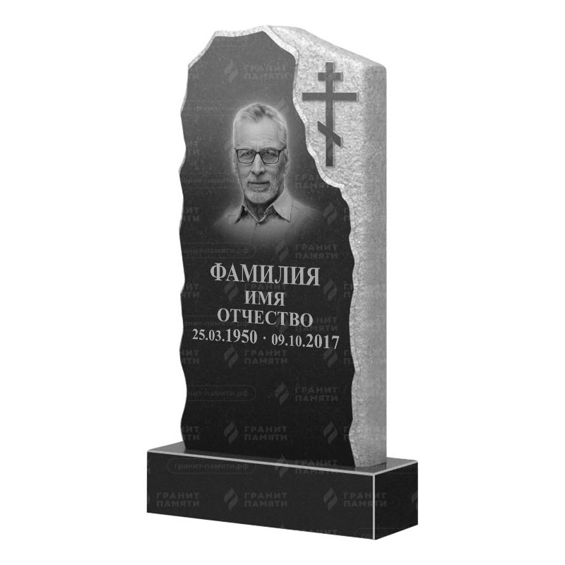 Памятники из гранита с обколом, скалы в Ижевске | Гранитный памятник ФГ-231