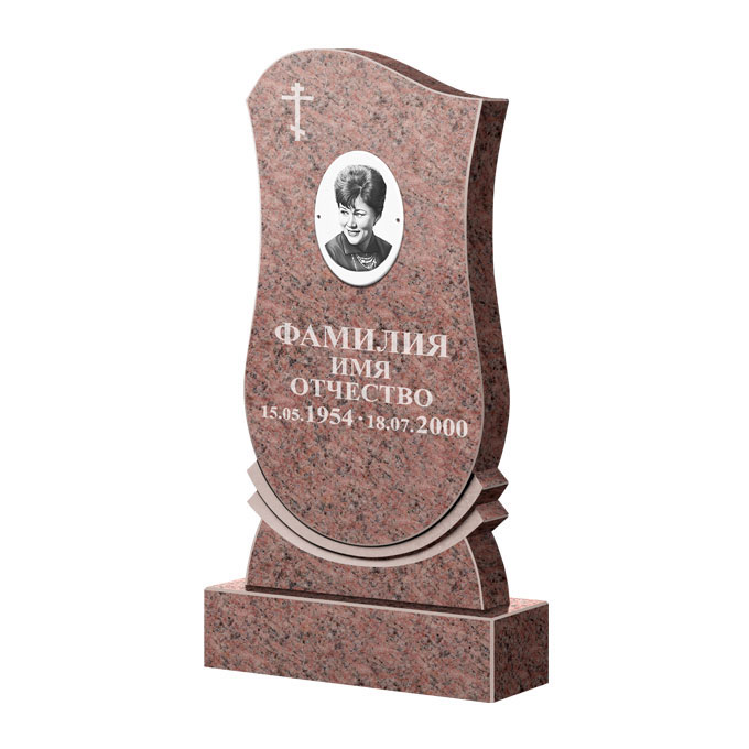 Гранитные памятники в Ижевске | Памятник из гранита Розалия Pink ФГЦ-056