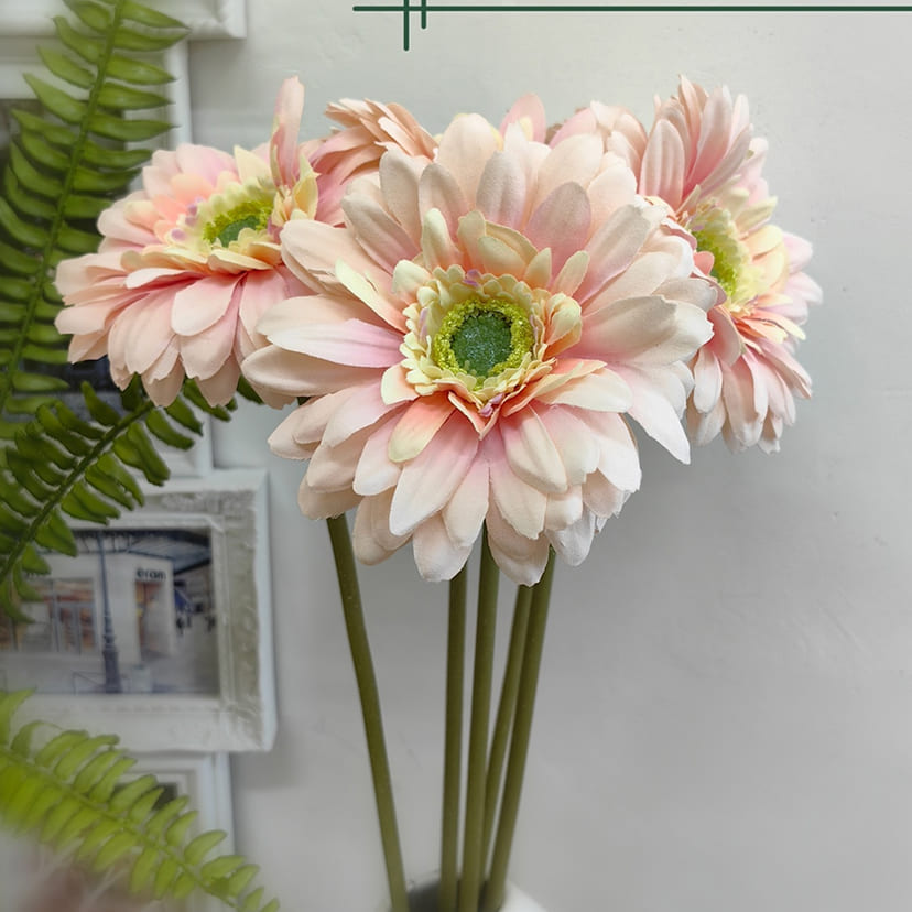 Искусственные цветы в Ижевске | Цветок искусственный «Гербера», молочно-розовая, одиночный