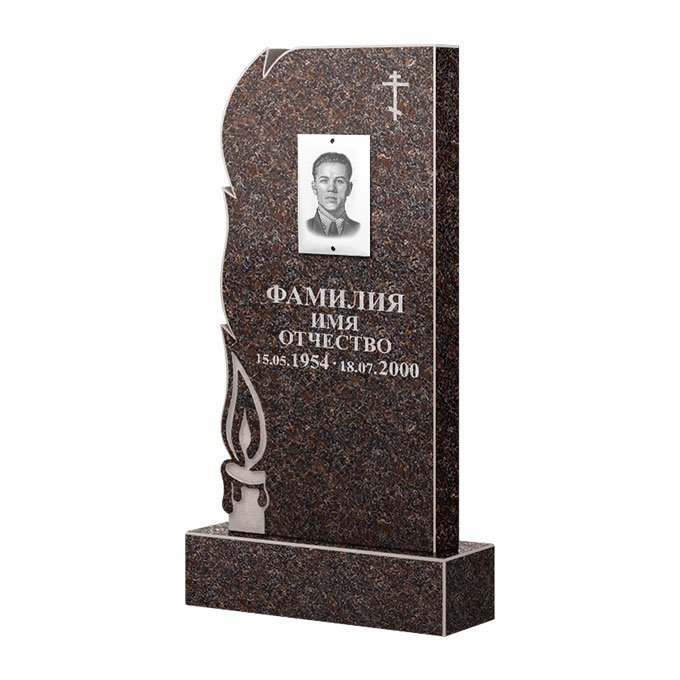 Памятники из цветного гранита в Ижевске | Памятник из гранита Карел Brown ФГЦ-106