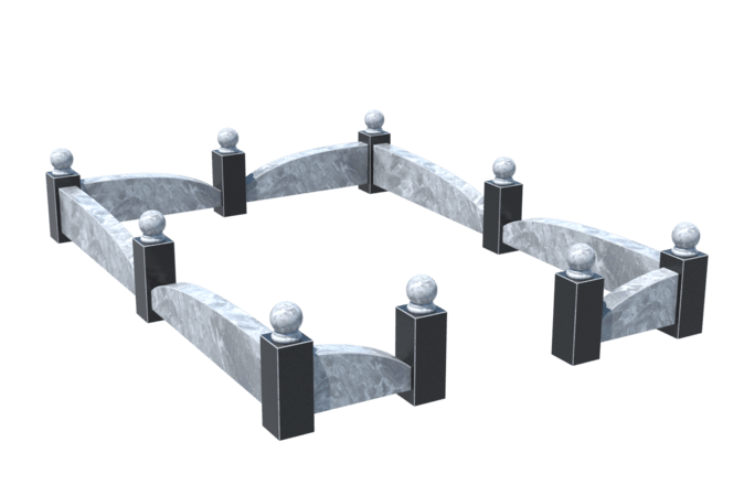 Цоколи на могилу в Ижевске | Цоколь на могилу №0040