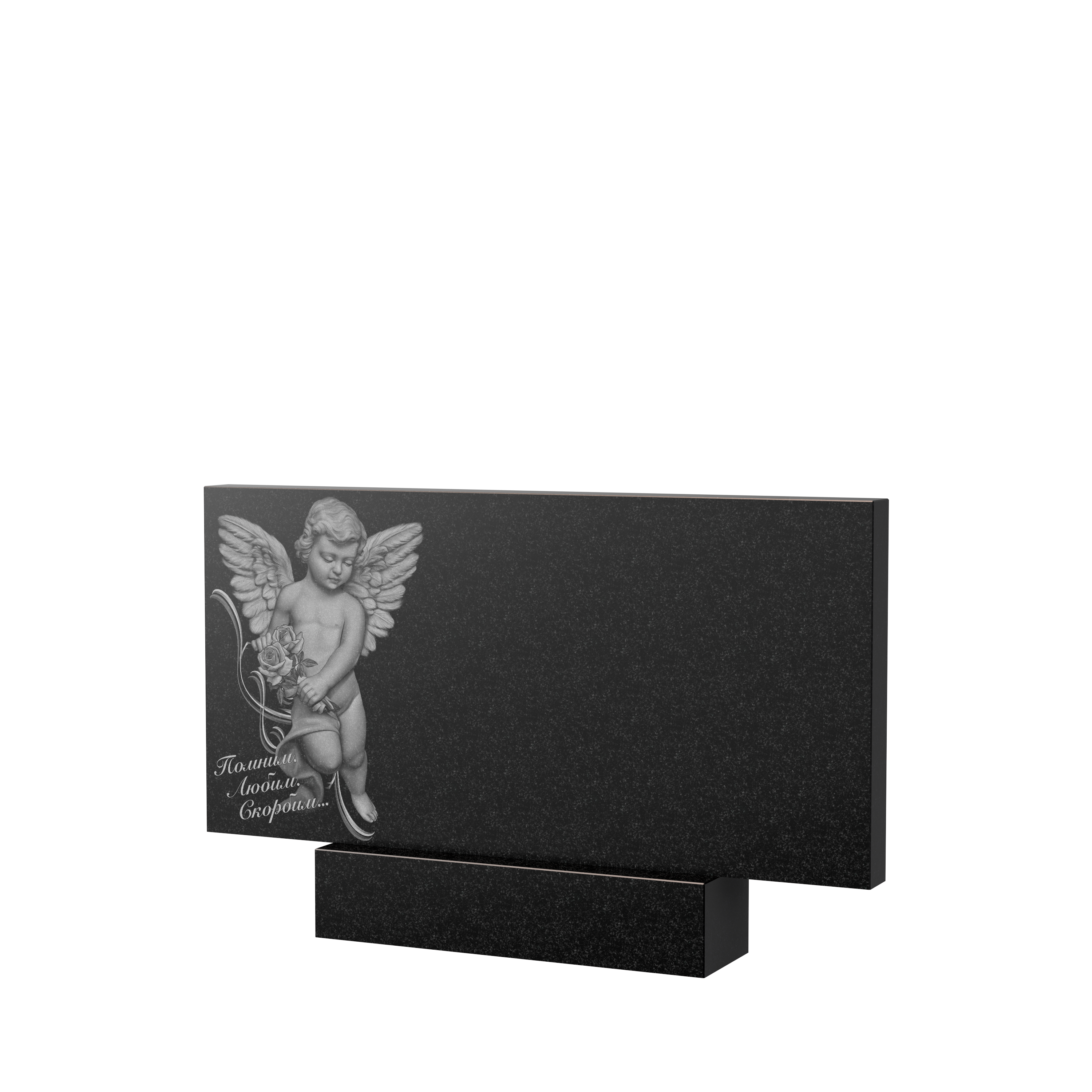 Художественное оформление памятника в Ижевске | Художественное оформление на гранитную стелу, рисунок ГХО-008