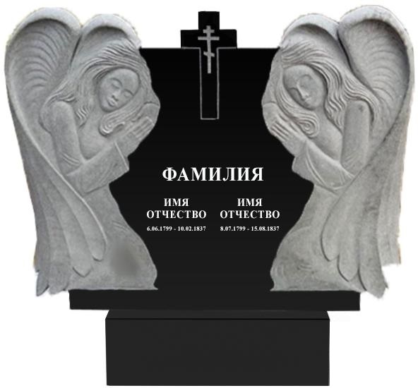 Памятники с ангелом на могилу в Ижевске | Гранитный памятник Ангел №1