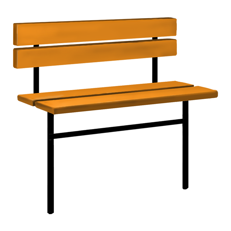 Металлические оградки, столы, скамейки в Ижевске | Скамейка №3 со спинкой