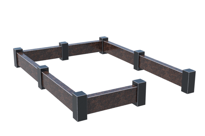 Цоколи на могилу в Ижевске | Цоколь на могилу №0033