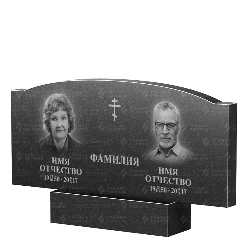 Гранитные памятники в Ижевске | Двойной гранитный памятник ФГ-257