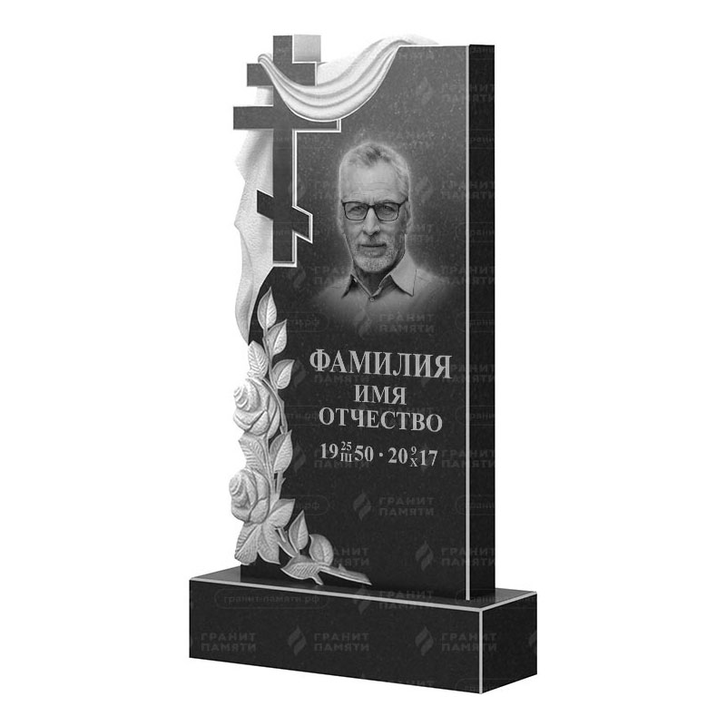 Памятники из гранита вертикальные в Ижевске | Гранитный памятник ФГ-189