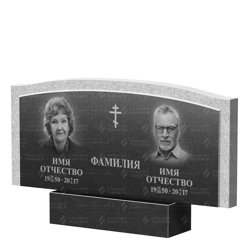 Памятники из гранита двойные в Ижевске | Двойной гранитный памятник ФГ-131