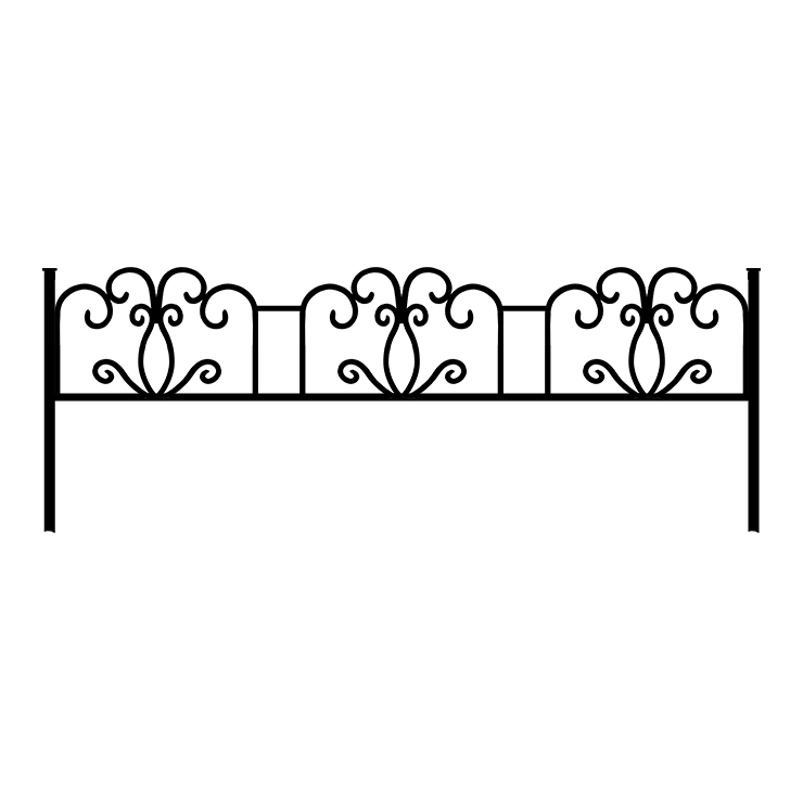 Металлические оградки, столы, скамейки в Ижевске | Оградка №4