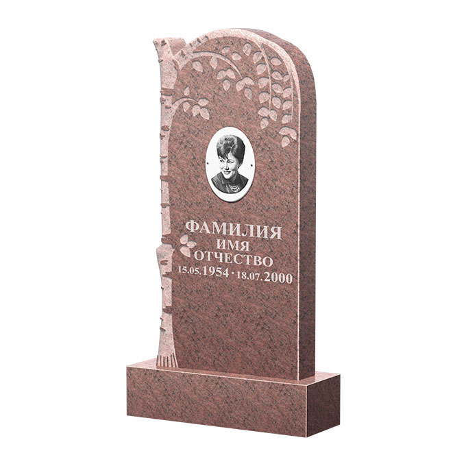 Гранитные памятники в Ижевске | Памятник из гранита Розалия Pink ФГЦ-091