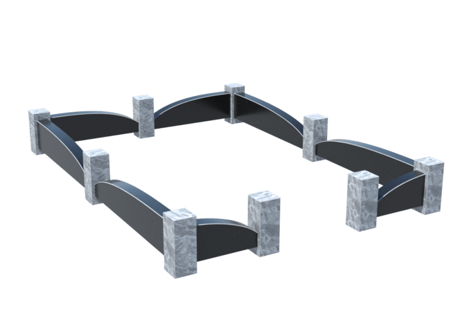 Цоколи на могилу в Ижевске | Цоколь на могилу №0041