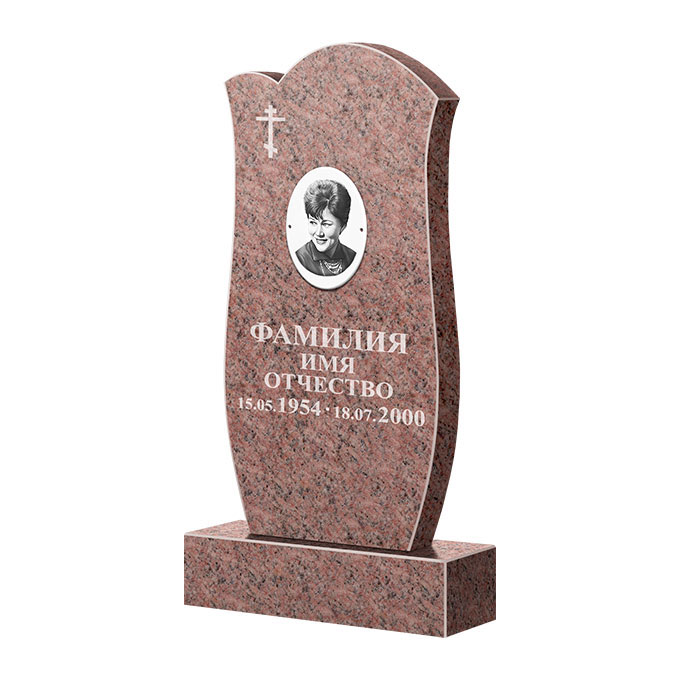 Памятники из цветного гранита в Ижевске | Памятник из гранита Розалия Pink ФГЦ-039