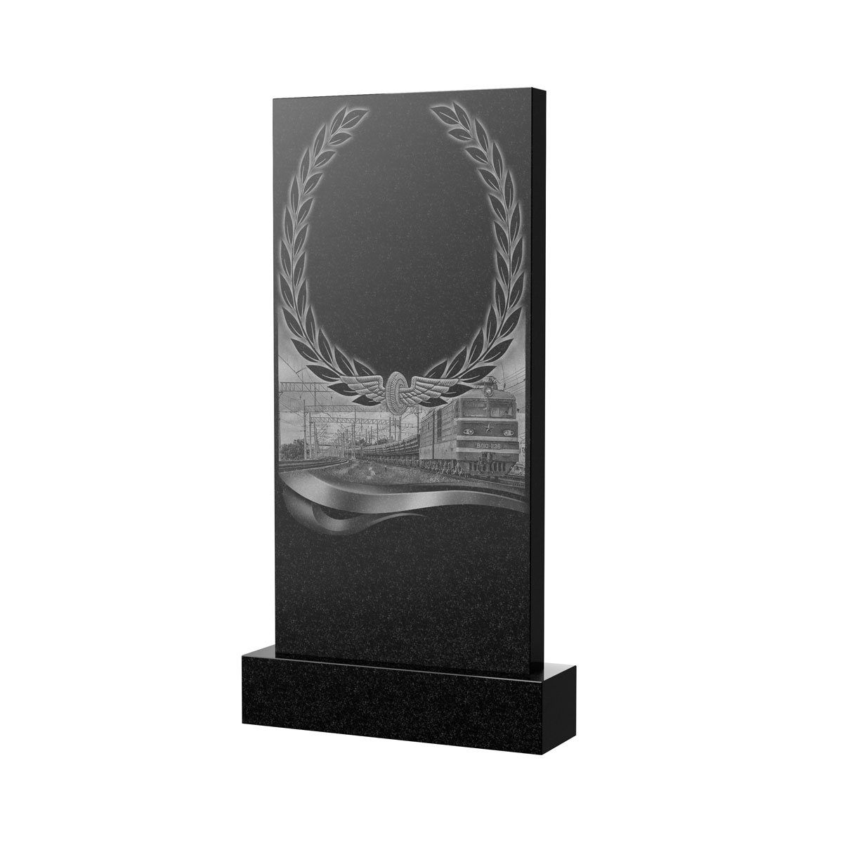 Художественное оформление памятника в Ижевске | Художественное оформление на гранитную стелу, рисунок ВХО-054